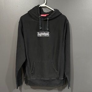 Supreme Bandana Box Logo Black Hoodie for Men Large
